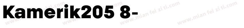 Kamerik205 8字体转换